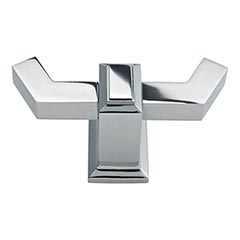 Atlas Homewares [SUTTH-CH] Die Cast Zinc Double Robe Hook - Sutton Place Series - Polished Chrome Finish