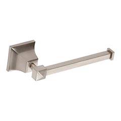 Atlas Homewares [GRATP-BRN] Solid Brass Toilet Tissue Holder - Single Arm - Gratitude Series - Brushed Nickel Finish