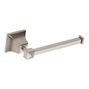 Atlas Homewares [GRATP-BRN] Solid Brass Toilet Tissue Holder - Single Arm - Gratitude Series - Brushed Nickel Finish