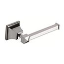 Atlas Homewares [GRATP-CH] Solid Brass Toilet Tissue Holder - Single Arm - Gratitude Series - Polished Chrome Finish