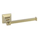 Atlas Homewares [GRATP-FG] Solid Brass Toilet Tissue Holder - Single Arm - Gratitude Series - French Gold Finish