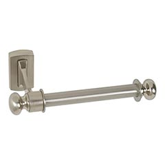 Atlas Homewares [LGTP-BRN] Solid Brass Toilet Tissue Holder - Single Arm - Legacy Bath Series - Brushed Nickel Finish