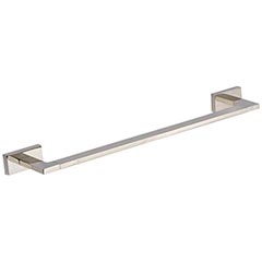 Atlas Homewares [AXTB450-PN] Solid Brass Single Towel Bar - Axel Series - Polished Nickel Finish - 18&quot; L