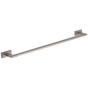 Atlas Homewares [AXTB600-BRN] Solid Brass Single Towel Bar - Axel Series - Brushed Nickel Finish - 24" L