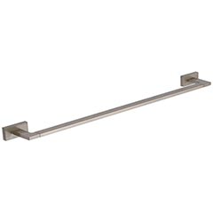 Atlas Homewares [AXTB600-BRN] Solid Brass Single Towel Bar - Axel Series - Brushed Nickel Finish - 24&quot; L