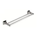 Atlas Homewares [GRADTB600-CH] Solid Brass Double Towel Bar - Gratitude Series - Polished Chrome Finish - 21 1/2" C/C - 23 1/2" L