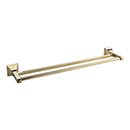 Atlas Homewares [GRADTB600-FG] Solid Brass Double Towel Bar - Gratitude Series - French Gold Finish - 21 1/2" C/C - 23 1/2" L