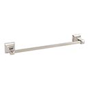 Atlas Homewares [GRATB450-PN] Solid Brass Single Towel Bar - Gratitude Series - Polished Nickel Finish - 15 3/8" C/C - 17 1/2" L