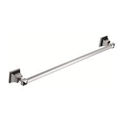 Atlas Homewares [GRATB600-CH] Solid Brass Single Towel Bar - Gratitude Series - Polished Chrome Finish - 21 1/2&quot; C/C - 23 1/2&quot; L