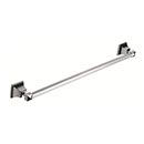 Atlas Homewares [GRATB600-CH] Solid Brass Single Towel Bar - Gratitude Series - Polished Chrome Finish - 21 1/2" C/C - 23 1/2" L