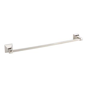 Atlas Homewares [GRATB600-PN] Solid Brass Single Towel Bar - Gratitude Series - Polished Nickel Finish - 21 1/2" C/C - 23 1/2" L