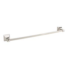 Atlas Homewares [GRATB600-PN] Solid Brass Single Towel Bar - Gratitude Series - Polished Nickel Finish - 21 1/2&quot; C/C - 23 1/2&quot; L