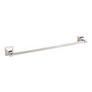 Atlas Homewares [GRATB600-PN] Solid Brass Single Towel Bar - Gratitude Series - Polished Nickel Finish - 21 1/2&quot; C/C - 23 1/2&quot; L