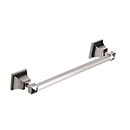 Atlas Homewares [GRATR300-CH] Solid Brass Single Towel Bar - Gratitude Series - Polished Chrome Finish - 9 3/4" C/C - 11 3/4" L