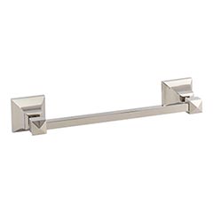 Atlas Homewares [GRATR300-PN] Solid Brass Single Towel Bar - Gratitude Series - Polished Nickel Finish - 9 3/4&quot; C/C - 11 3/4&quot; L