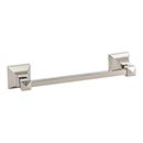 Atlas Homewares [GRATR300-PN] Solid Brass Single Towel Bar - Gratitude Series - Polished Nickel Finish - 9 3/4" C/C - 11 3/4" L