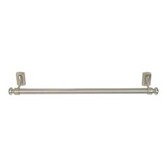 Atlas Homewares [LGTB18-BRN] Solid Brass Single Towel Bar - Legacy Bath Series - Brushed Nickel Finish - 18&quot; C/C - 20&quot; L