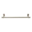 Atlas Homewares [LGTB18-BRN] Solid Brass Single Towel Bar - Legacy Bath Series - Brushed Nickel Finish - 18" C/C - 20" L