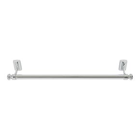 Atlas Homewares [LGTB18-CH] Solid Brass Single Towel Bar - Legacy Bath Series - Polished Chrome Finish - 18" C/C - 20" L