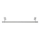 Atlas Homewares [LGTB18-CH] Solid Brass Single Towel Bar - Legacy Bath Series - Polished Chrome Finish - 18" C/C - 20" L