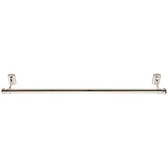 Atlas Homewares [LGTB18-PN] Solid Brass Single Towel Bar - Legacy Bath Series - Polished Nickel Finish - 18&quot; C/C - 20&quot; L