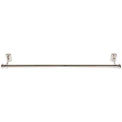 Atlas Homewares [LGTB18-PN] Solid Brass Single Towel Bar - Legacy Bath Series - Polished Nickel Finish - 18&quot; C/C - 20&quot; L