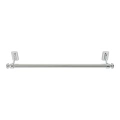 Atlas Homewares [LGTB24-CH] Solid Brass Single Towel Bar - Legacy Bath Series - Polished Chrome Finish - 24&quot; C/C - 26&quot; L