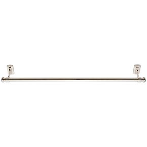 Atlas Homewares [LGTB24-PN] Solid Brass Single Towel Bar - Legacy Bath Series - Polished Nickel Finish - 24" C/C - 26" L