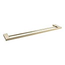 Atlas Homewares [PADTB600-FG] Solid Brass Double Towel Bar - Parker Series - French Gold Finish - 22" C/C - 23 1/2" L