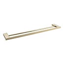 Atlas Homewares [PADTB600-FG] Solid Brass Double Towel Bar - Parker Series - French Gold Finish - 22" C/C - 23 1/2" L