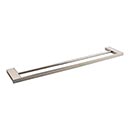 Atlas Homewares [PADTB600-PN] Solid Brass Double Towel Bar - Parker Series - Polished Nickel Finish - 22" C/C - 23 1/2" L