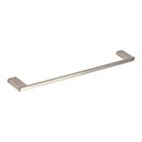 Atlas Homewares [PATB450-BRN] Solid Brass Single Towel Bar - Parker Series - Brushed Nickel Finish - 16 1/4" C/C - 17 5/8" L