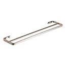 Atlas Homewares [SODTB600-BRN] Solid Brass Double Towel Bar - Solange Series - Brushed Nickel Finish - 21 1/2&quot; C/C - 23 1/2&quot; L