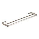 Atlas Homewares [SODTB600-BRN] Solid Brass Double Towel Bar - Solange Series - Brushed Nickel Finish - 21 1/2" C/C - 23 1/2" L