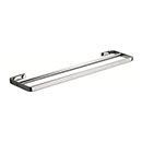 Atlas Homewares [SODTB600-CH] Solid Brass Double Towel Bar - Solange Series - Polished Chrome Finish - 21 1/2&quot; C/C - 23 1/2&quot; L