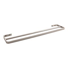 Atlas Homewares [SODTB600-PN] Solid Brass Double Towel Bar - Solange Series - Polished Nickel Finish - 21 1/2&quot; C/C - 23 1/2&quot; L