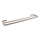 Atlas Homewares [SODTB600-PN] Solid Brass Double Towel Bar - Solange Series - Polished Nickel Finish - 21 1/2" C/C - 23 1/2" L