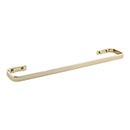 Atlas Homewares [SOTB450-FG] Solid Brass Single Towel Bar - Solange Series - French Gold Finish - 15 1/4" C/C - 17 3/4" L