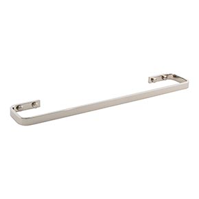 Atlas Homewares [SOTB450-PN] Solid Brass Single Towel Bar - Solange Series - Polished Nickel Finish - 15 1/4" C/C - 17 3/4" L