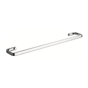 Atlas Homewares [SOTB600-CH] Solid Brass Single Towel Bar - Solange Series - Polished Chrome Finish - 21 1/2" C/C - 23 1/2" L