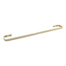 Atlas Homewares [SOTB600-FG] Solid Brass Single Towel Bar - Solange Series - French Gold Finish - 21 1/2&quot; C/C - 23 1/2&quot; L