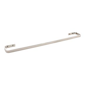 Atlas Homewares [SOTB600-PN] Solid Brass Single Towel Bar - Solange Series - Polished Nickel Finish - 21 1/2" C/C - 23 1/2" L