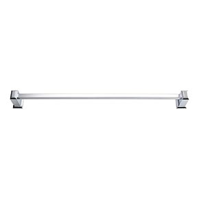 Atlas Homewares [SUTTB24-CH] Solid Brass Single Towel Bar - Sutton Place Series - Polished Chrome Finish - 24" C/C - 25" L