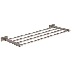 Atlas Homewares [AXRK550-BRN] Solid Brass Towel Rack - Axel Series - Brushed Nickel Finish - 22&quot; L