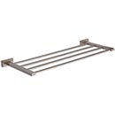 Atlas Homewares [AXRK550-BRN] Solid Brass Towel Rack - Axel Series - Brushed Nickel Finish - 22" L