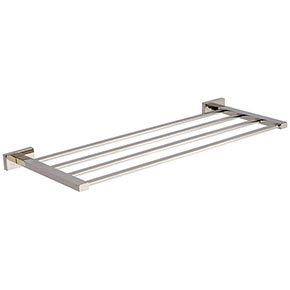 Atlas Homewares [AXRK550-PN] Solid Brass Towel Rack - Axel Series - Polished Nickel Finish - 22" L