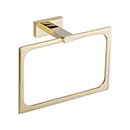 Atlas Homewares [AXTR-FG] Solid Brass Single Towel Ring - Axel Series - French Gold Finish