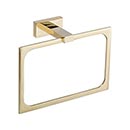 Atlas Homewares [AXTR-FG] Solid Brass Single Towel Ring - Axel Series - French Gold Finish