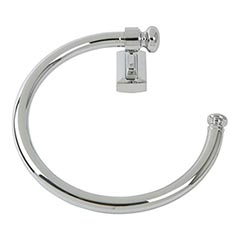 Atlas Homewares [LGTR-CH] Solid Brass Single Towel Ring - Legacy Bath Series - Polished Chrome Finish