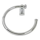 Atlas Homewares [LGTR-CH] Solid Brass Single Towel Ring - Legacy Bath Series - Polished Chrome Finish